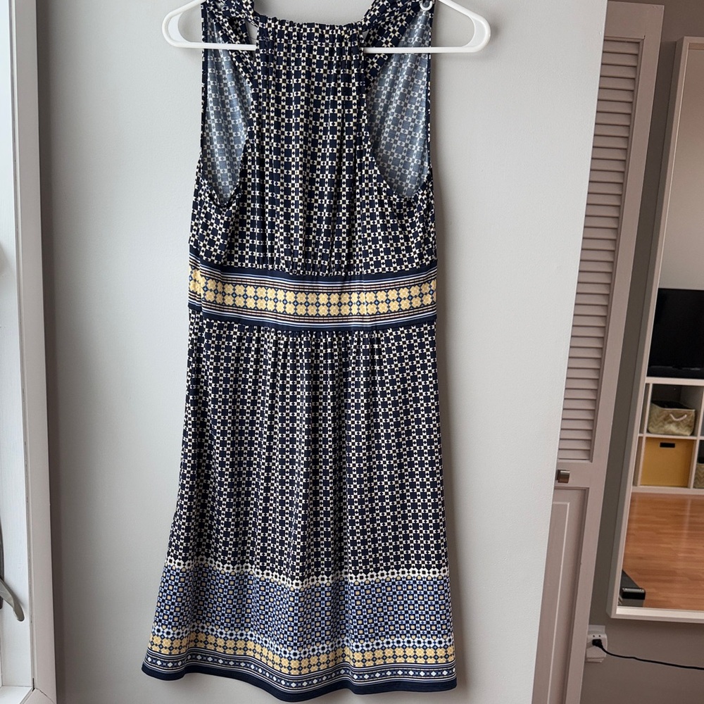 Navy And Yellow Patterned Max Studio Rasleeveless… - image 4